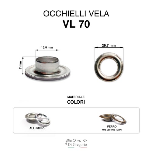 Occhielli vela vl70 - Ø, 29,7mm